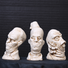 Monster Mini-Bust Shot Glasses - Ivory