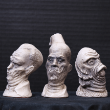 Monster Mini-Bust Shot Glasses - Black & White