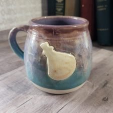 Potion Bottle Medallion - Blue & Purple