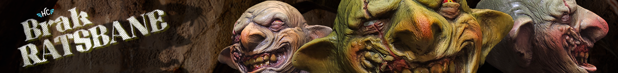 Brak Ratsbane banner image. Portraits of 3 of the Brak Ratsbane porcelain handpainted mugs