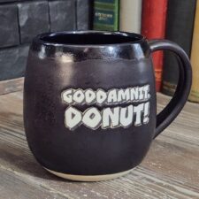 Goddamnit Donut Mug - Black