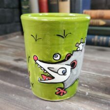 Painted Tumbler - Opossum & Babbies